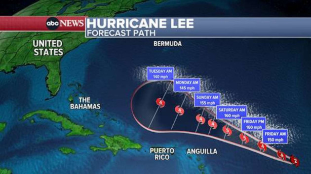 Hurricane Lee Strengthens To Category 5: Projected Path, Maps And ...